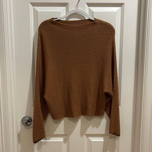 Cozy Brown Knit oversized sweater - Leith size xxs
